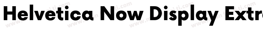Helvetica Now Display Extra Black字体转换
